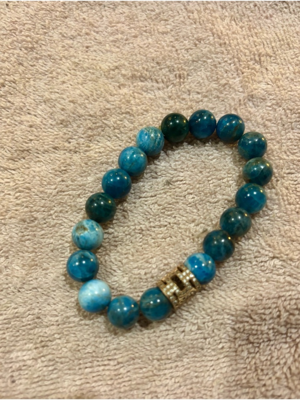 Multicolor Beaded Stack Bracelet Set with Gold Accents - Picture 7 of 8